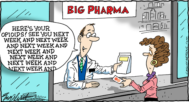 Pharmacist standing under 