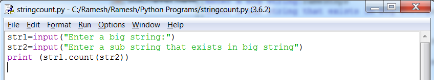 PYTHON BASICS - RAMESH'S BLOG
