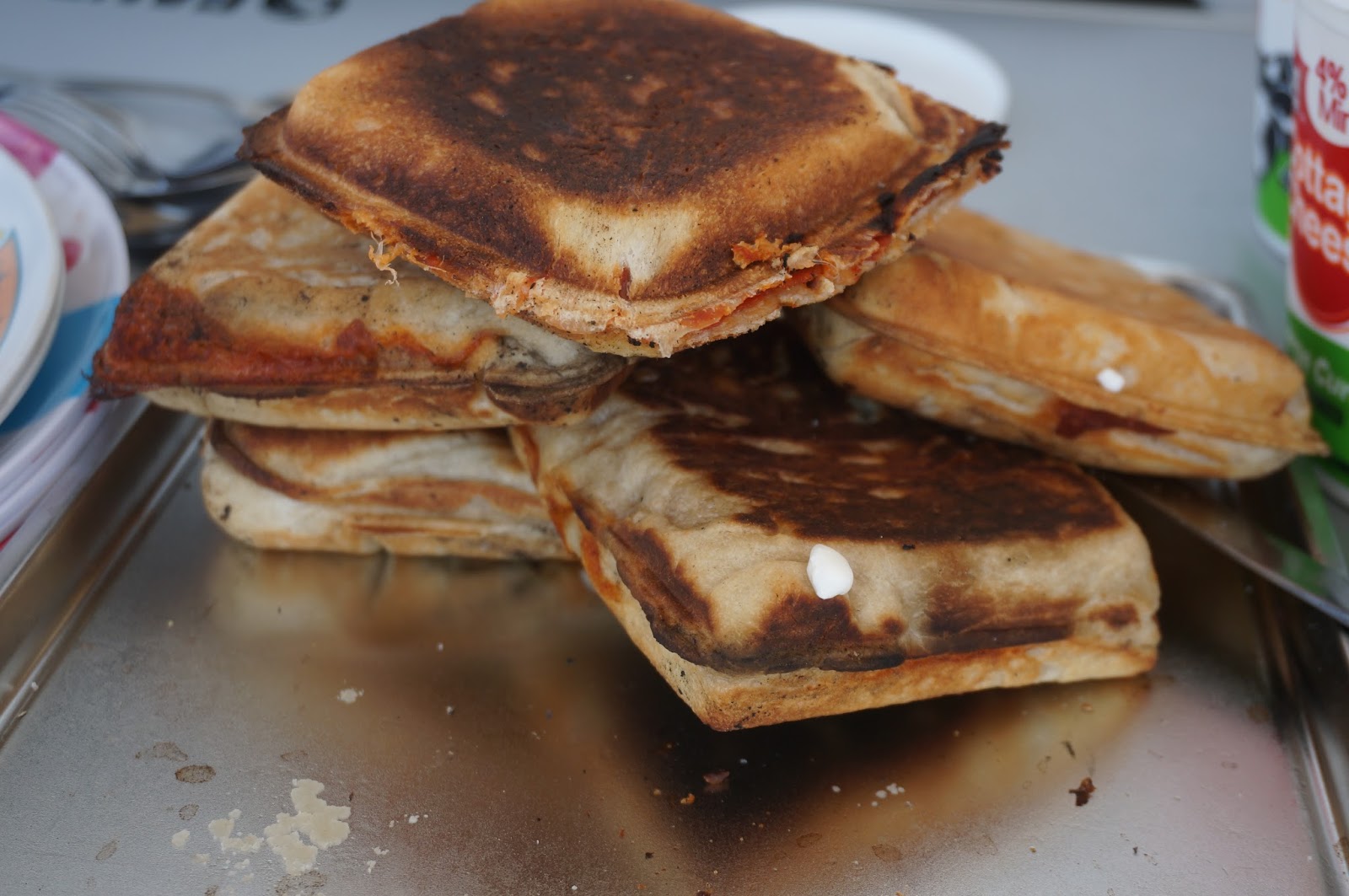 Connor's Cooking Pie Iron Calzones