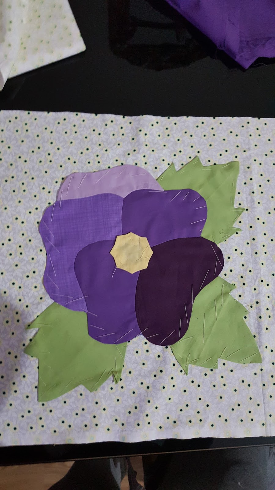 pansy flower applique pattern and tutorial All about patchwork and
