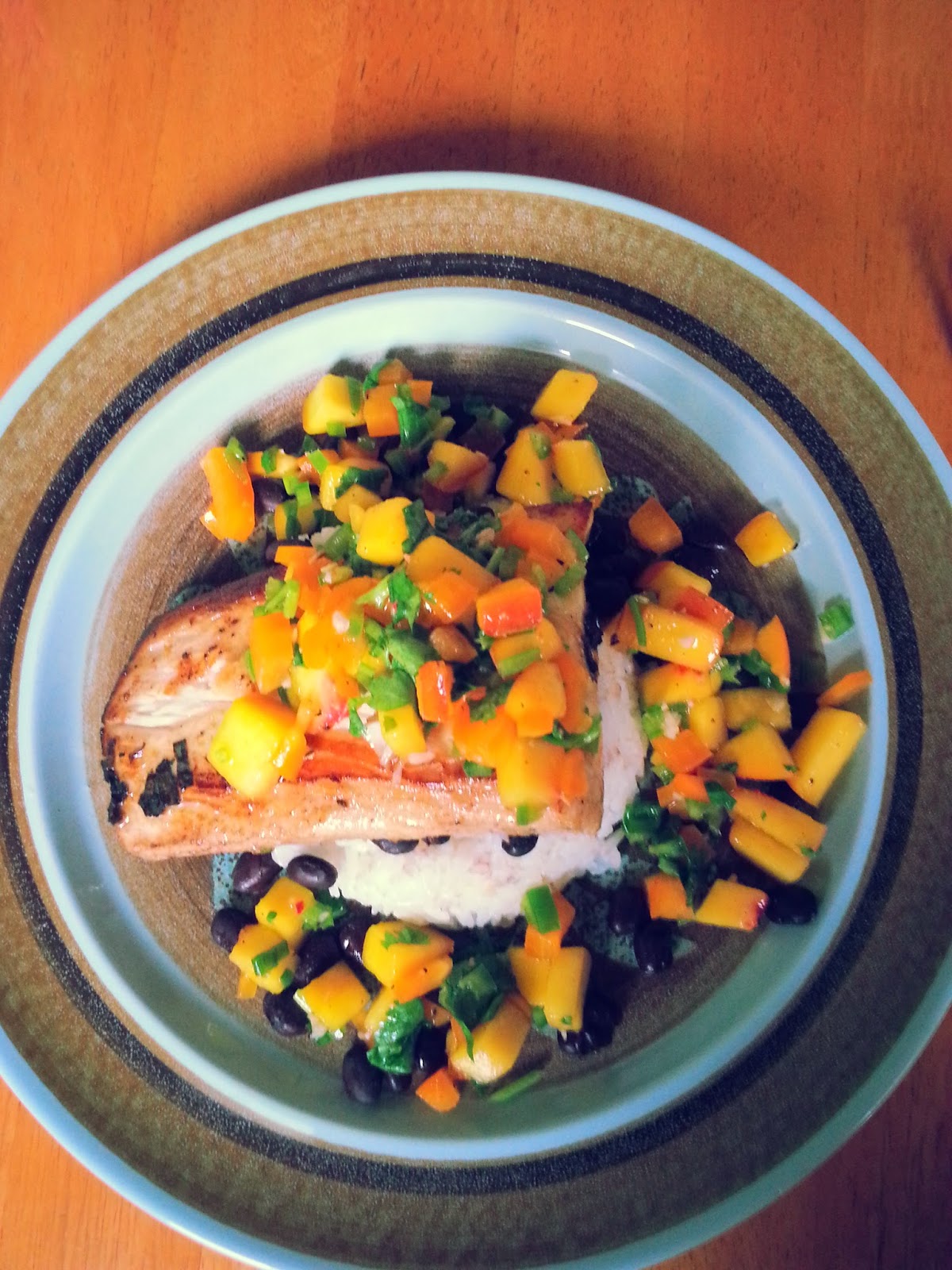 To. Die. For. Recipes Soy Mahi Mahi with Nectarine Salsa