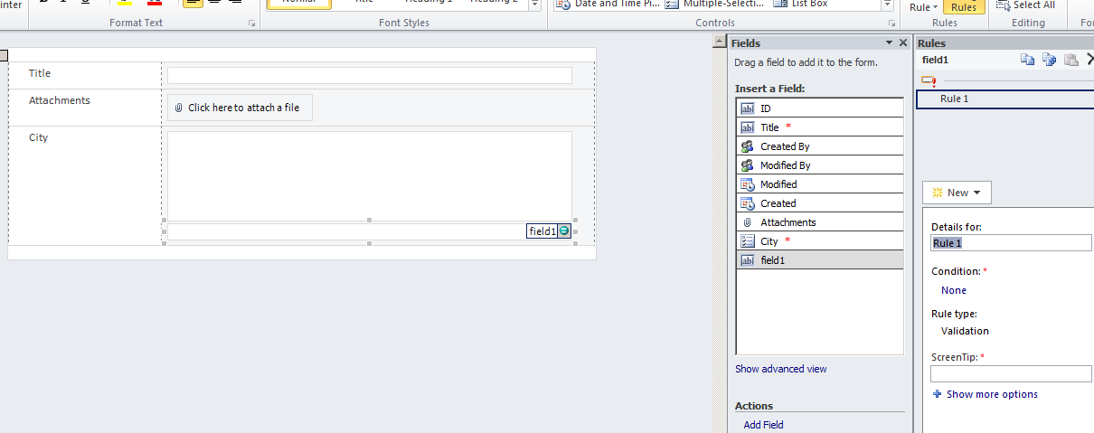 SharePoint Kings: Make Multi select list box required in InfoPath