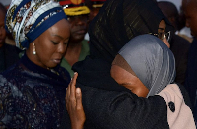6 Photos: Aisha Buhari, Toyin Saraki, Zahra Buhari, others at the funeral of the fallen heroes