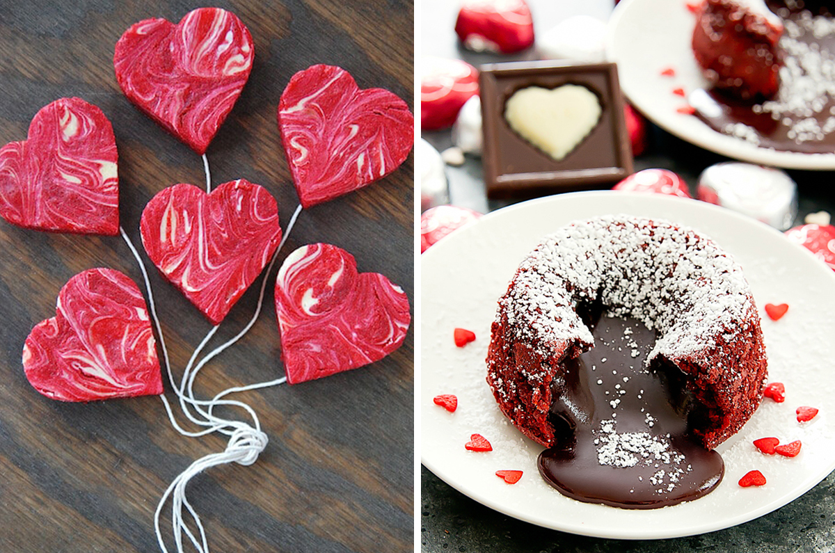 Red Velved Lava Cakes and Cheesecake Brownies