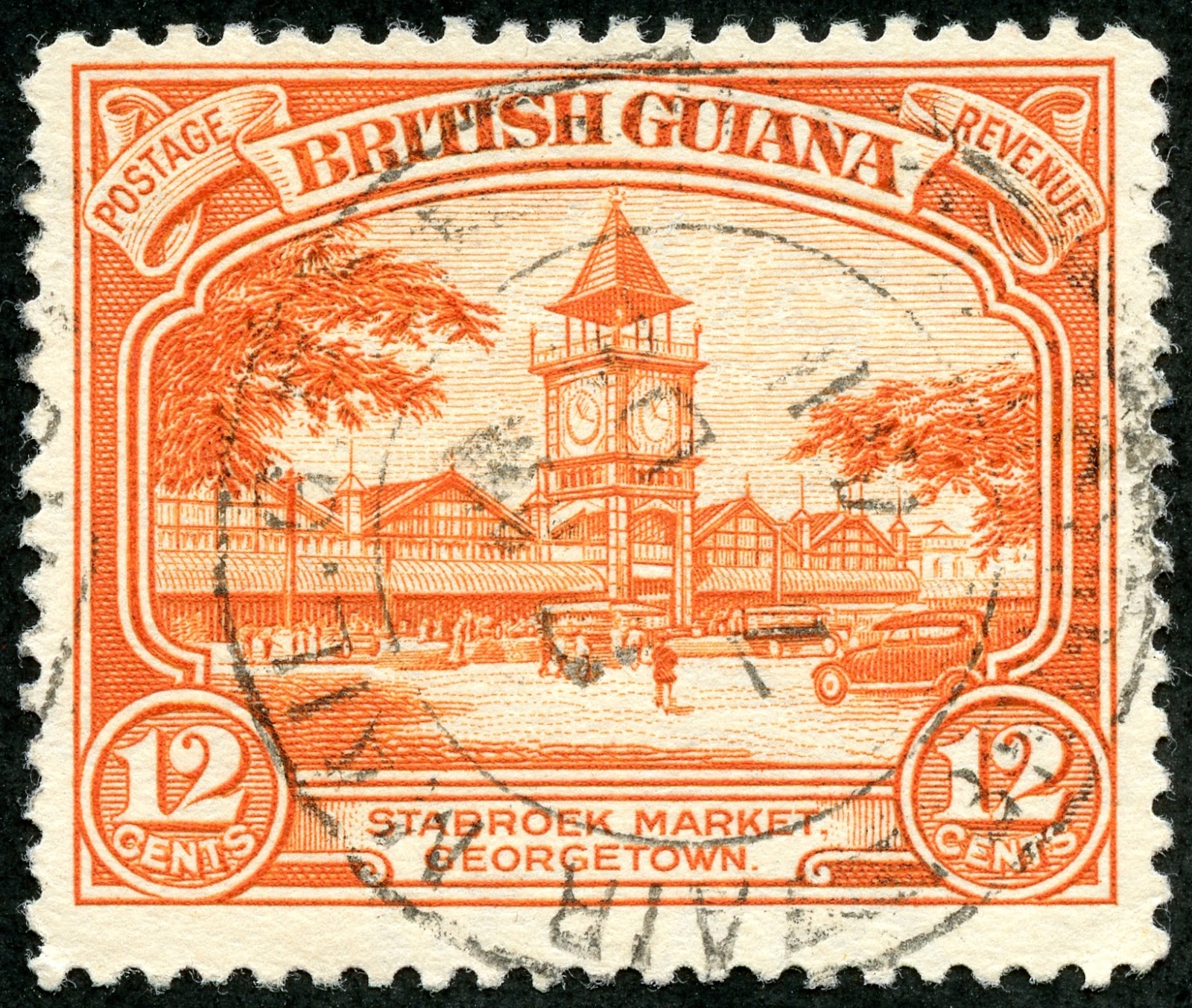 Big Blue 18401940 British Guiana Pt B a closer look