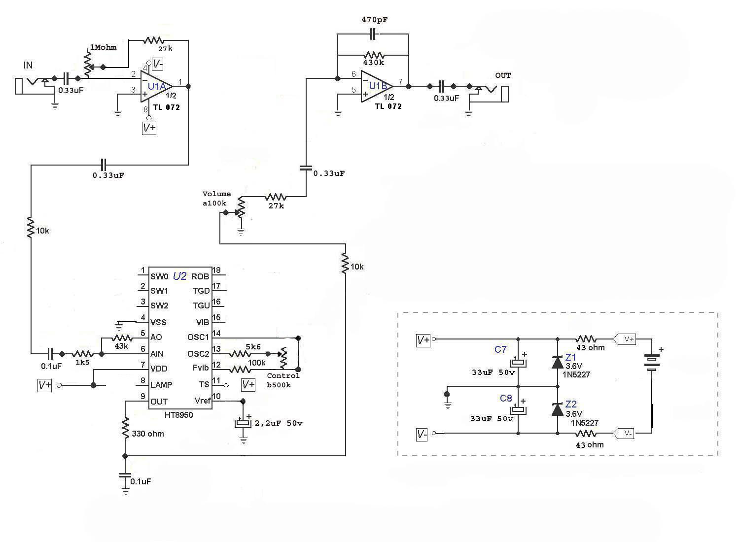 Death by Audio Robot Schematic.
