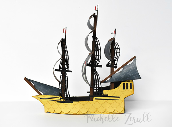 Michelle Zerull Paper Pirate Ship