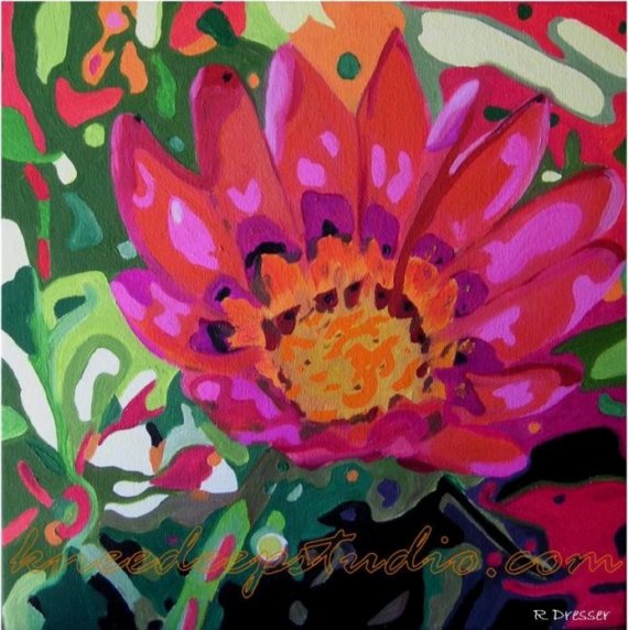 Finding Fine Art Pretty Pink Paintings for Spring curated by Julie Glenzinski