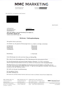 MMC Marketing Ltd | Rechnung für Bürgerinfo | 24.07.2015 