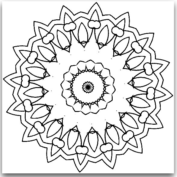 kaleidoscope coloring pages designs - photo #46