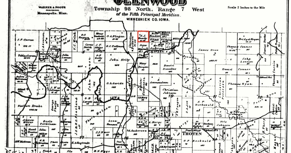 Plat Map Glenwood Township (1886) A Huseby Blog