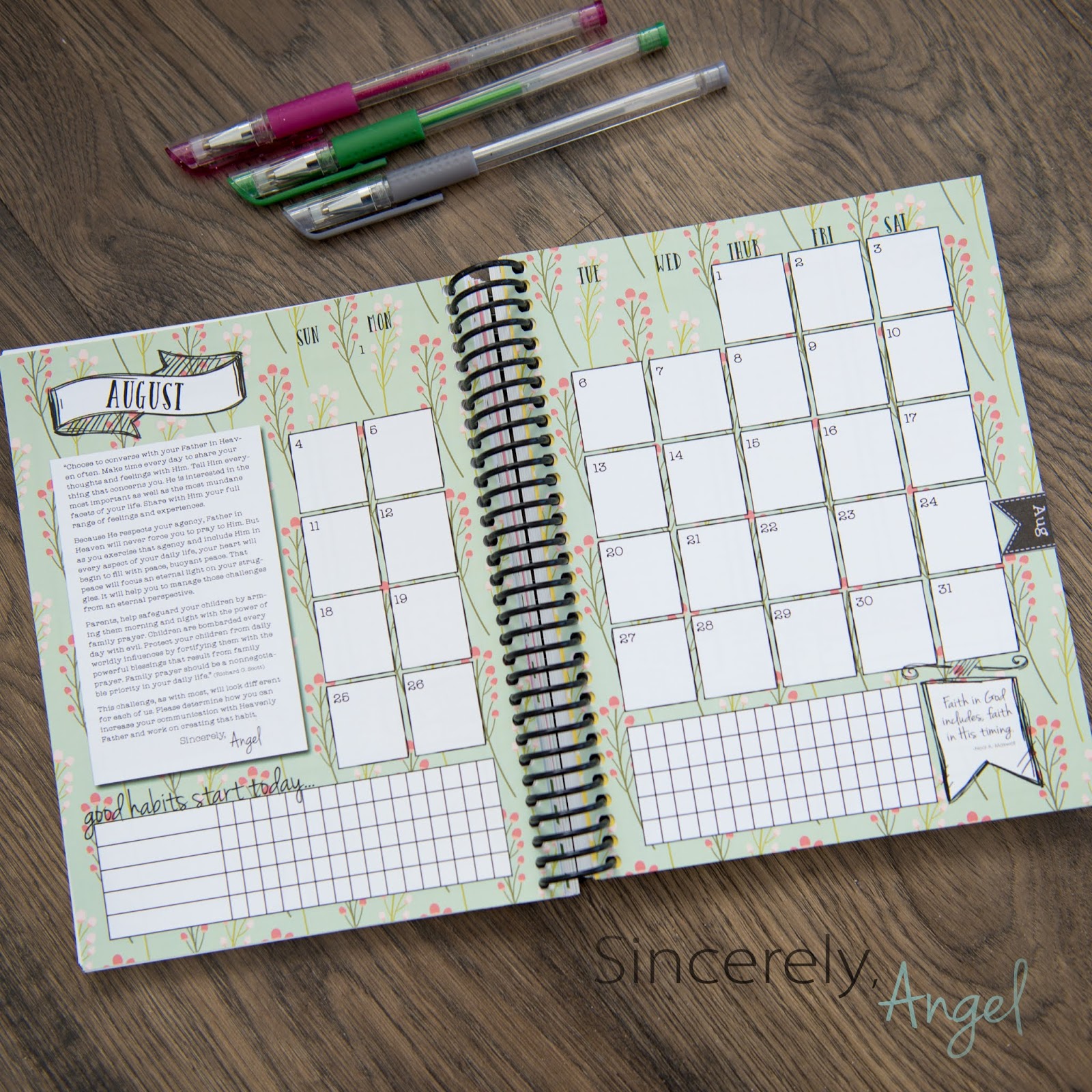 2019 Bullet Journal Planner | Sincerely, Angel