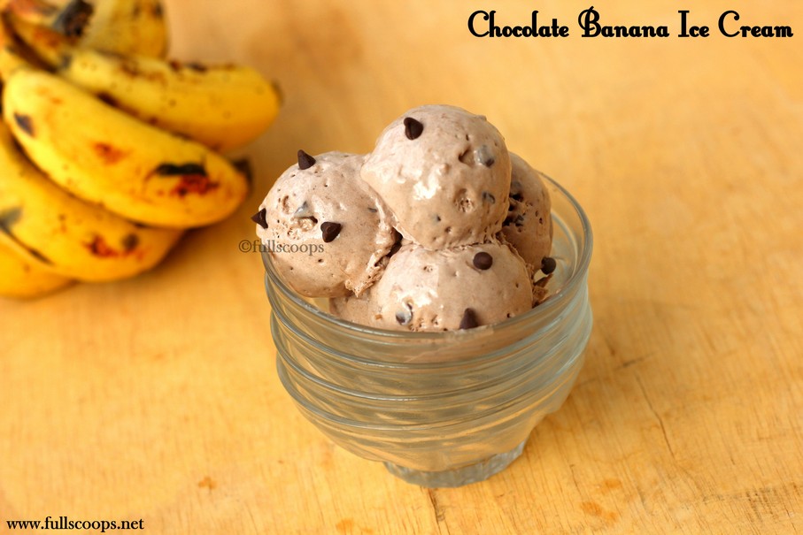 Chocolate Banana Ice Cream Full Scoops A food blog with easy,simple