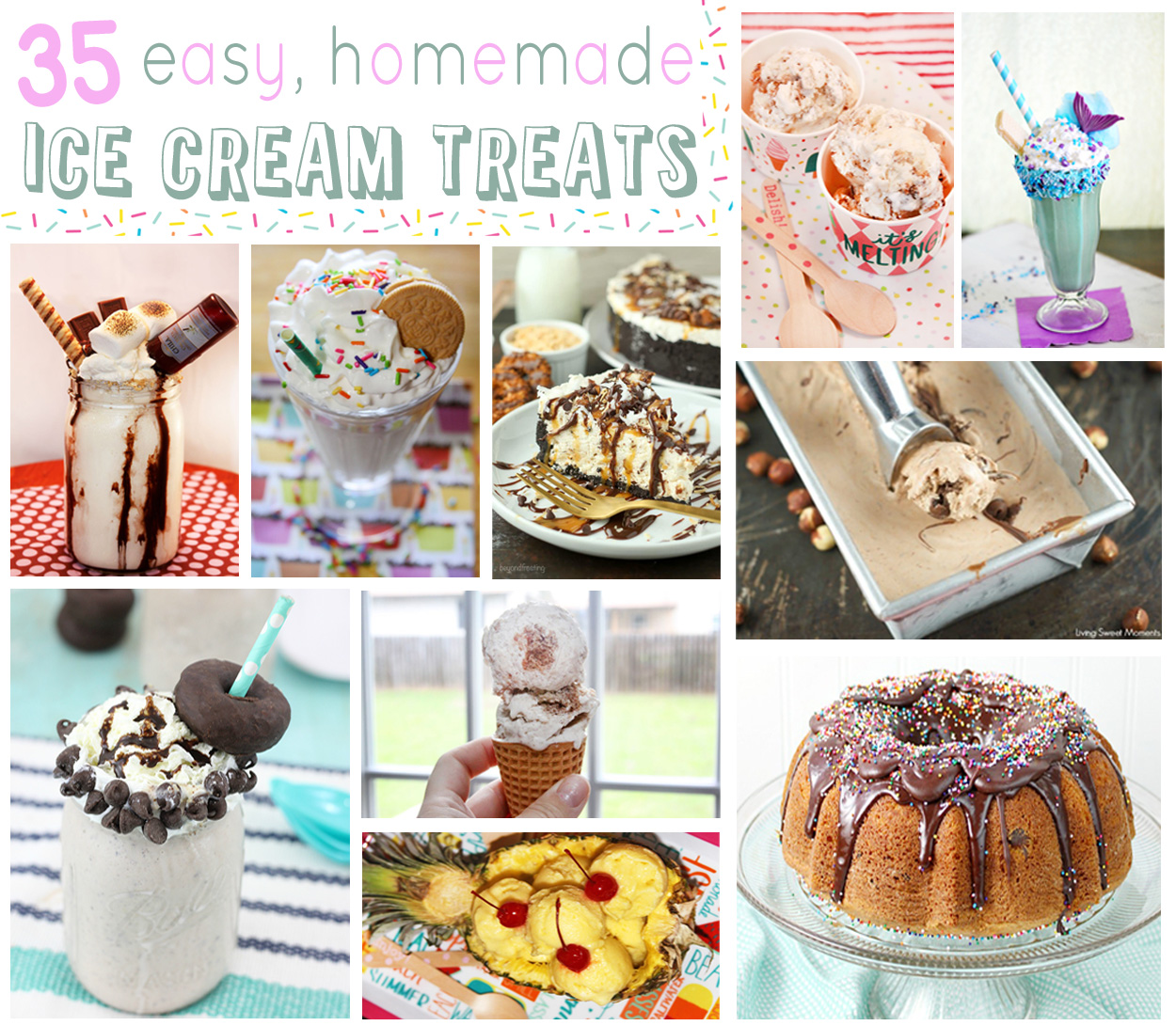For the Love of Food 35 Easy Homemade Ice Cream Treats