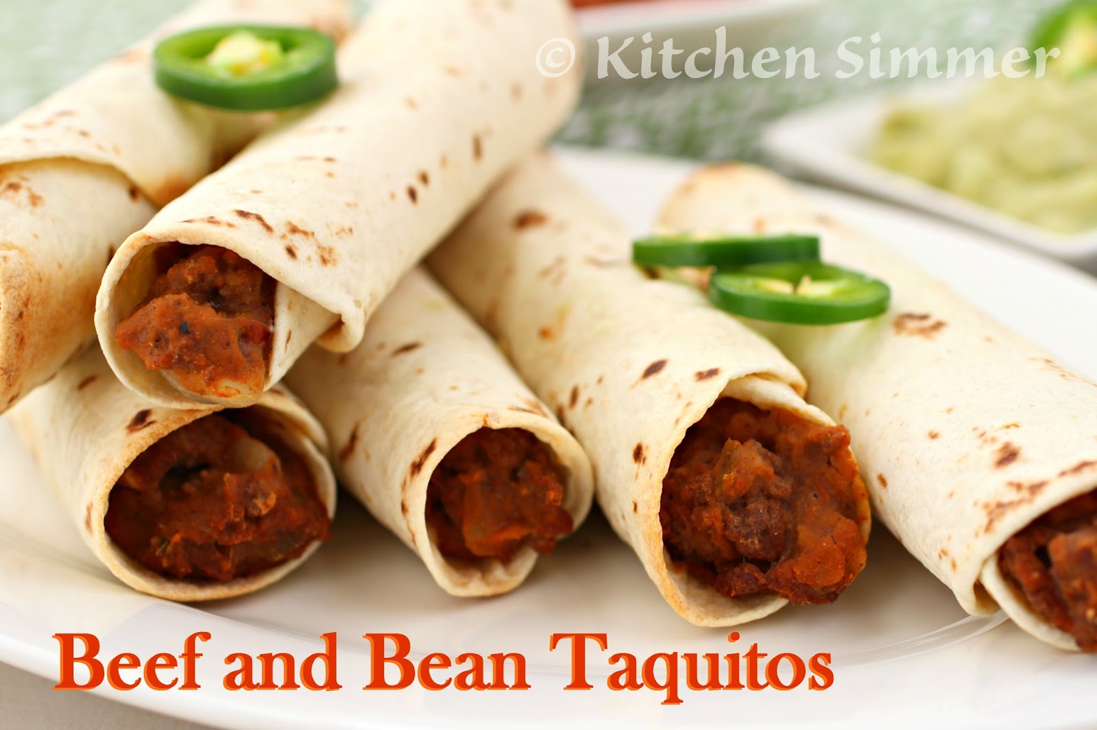 Kitchen Simmer Beef and Bean Taquitos