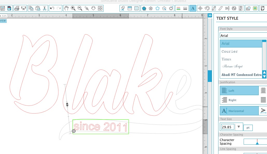 How To Use Baseball Style Fonts In Silhouette Studio And A