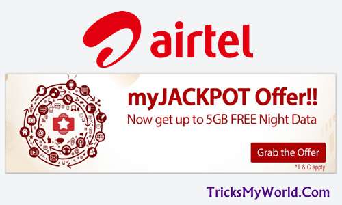 airtel jackpot offer 5gb free