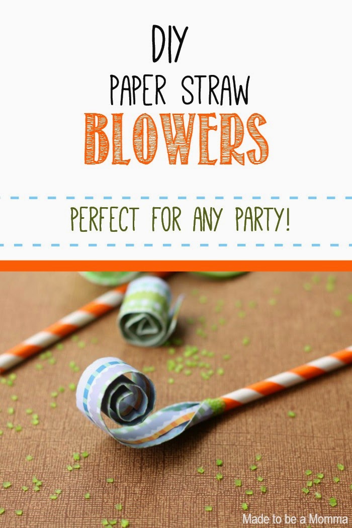 Diy Paper Straw Blowers - Sugar Bee Crafts