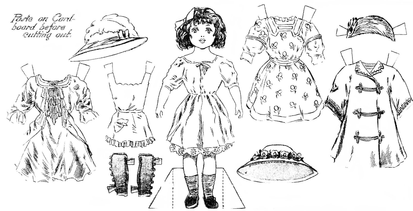 Mostly Paper Dolls CHARLOTTE Paper Doll