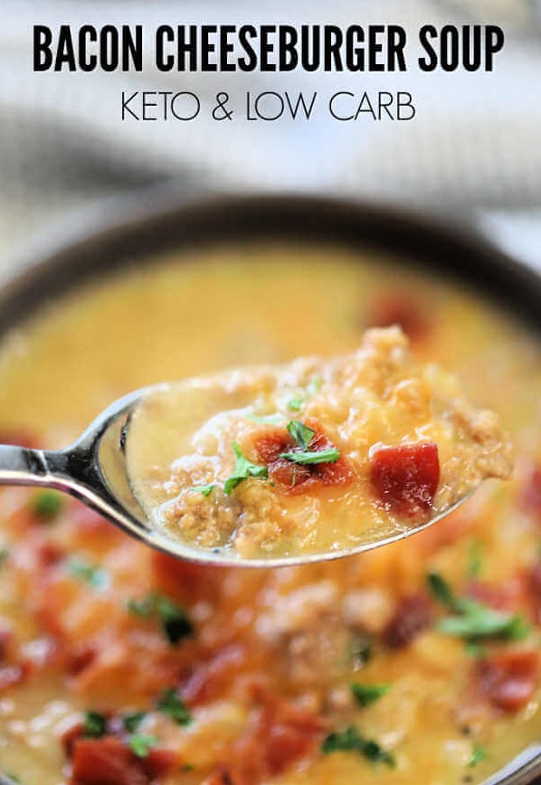 EASY LOW CARB BACON CHEESEBURGER SOUP {KETO RECIPE} Health
