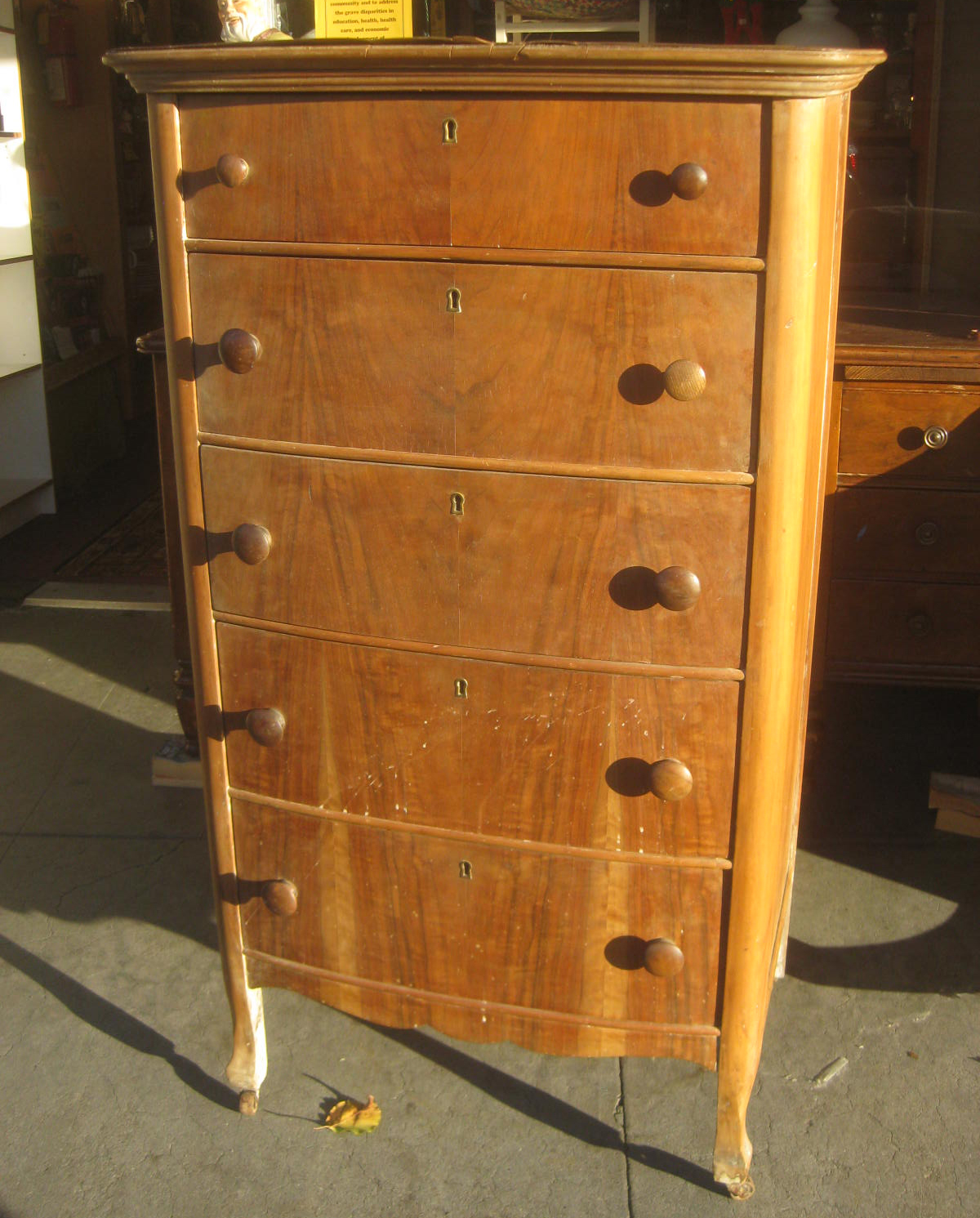 UHURU FURNITURE & COLLECTIBLES SOLD Old Highboy Dresser 85