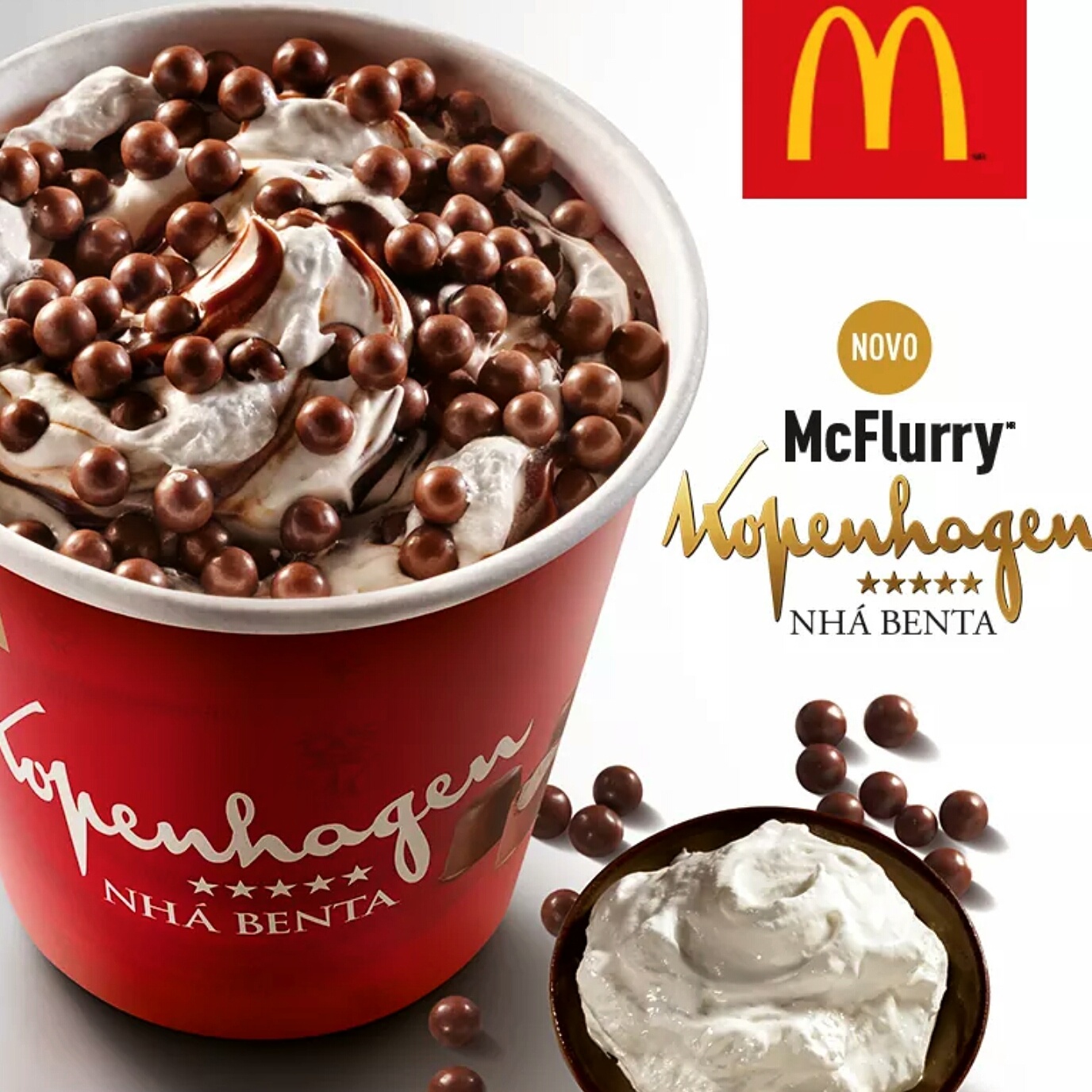 Novo McFlurry Kopenhagen Nhá Benta