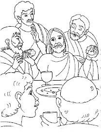 última cena colorear última cena colorear