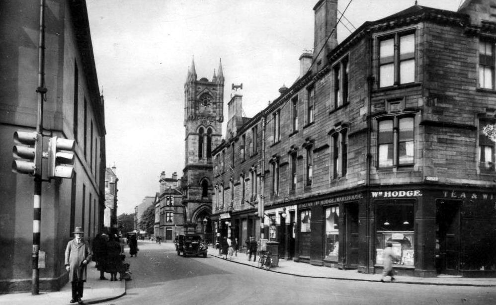 Tour Scotland Old Photograph Church Street Dumbarton Scotland