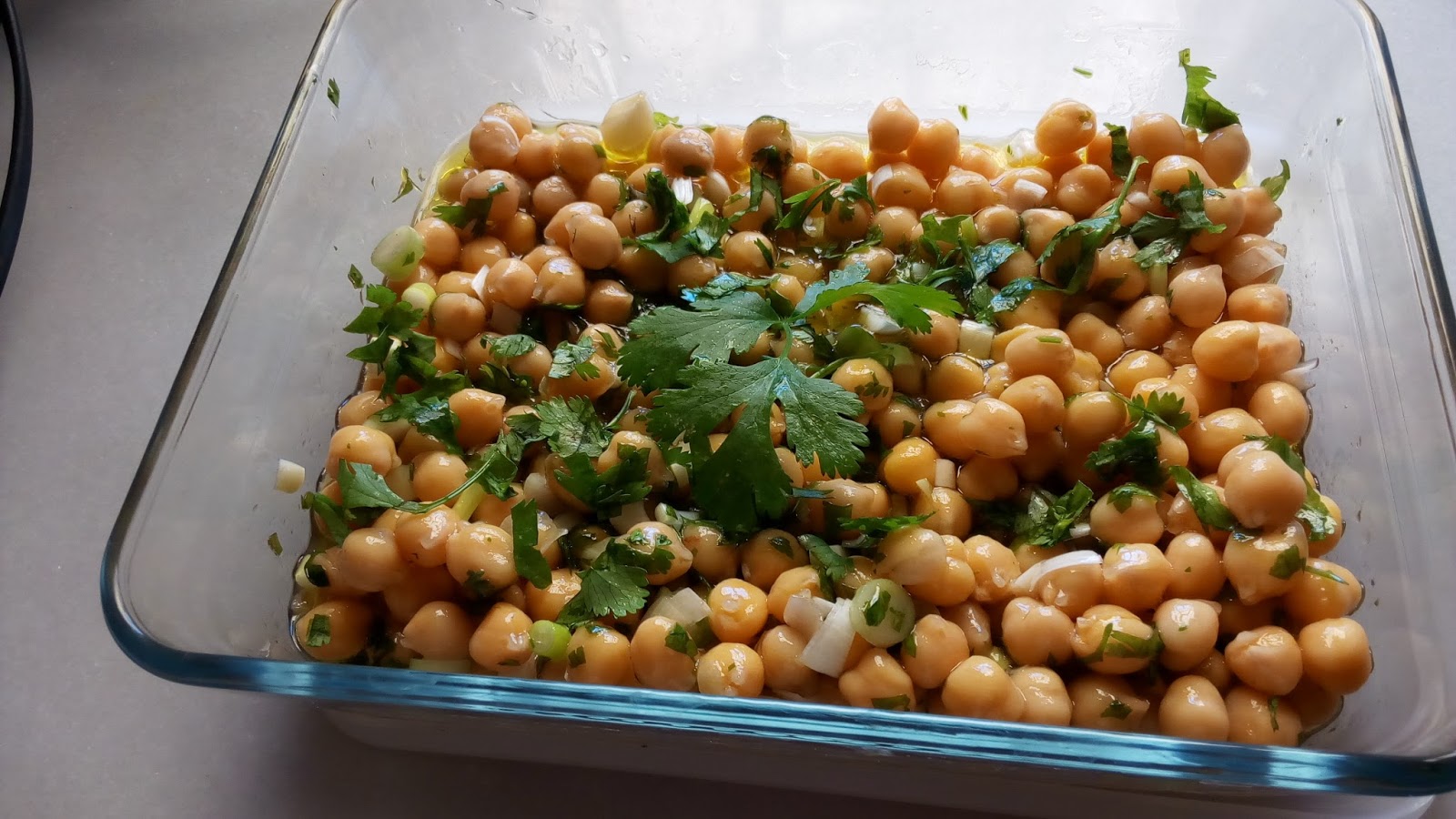 * ENTRE JARAS * Ensalada de garbanzos con cilantro