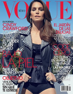 Cindy Crawford poses for Vogue Mexico cover