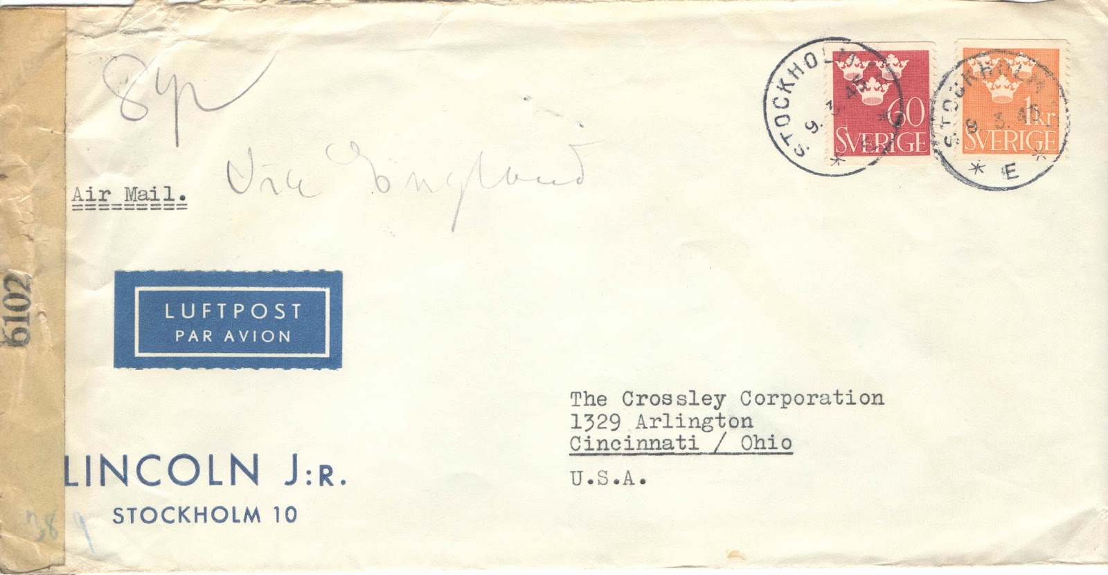 Swedish Definitive Stamps 1937 to 1973