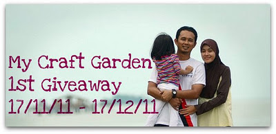 My Craft Garden 1st Giveaway