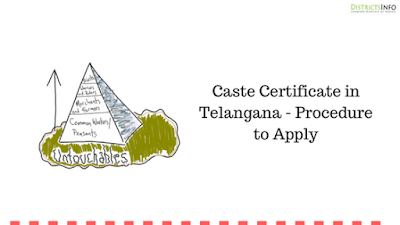 Caste Certificate in Telangana - Procedure to Apply
