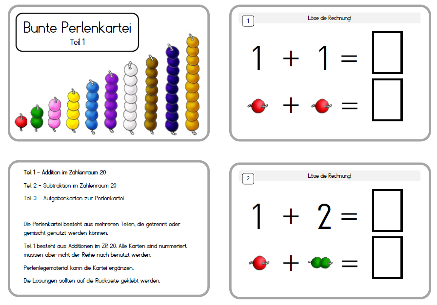Kerstins Krabbelwiese: Bunte Perlenkartei - Teil 1