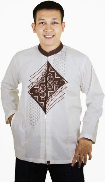 Contoh Baju Muslim Pria warna putih Contoh Baju Muslim Pria warna putih