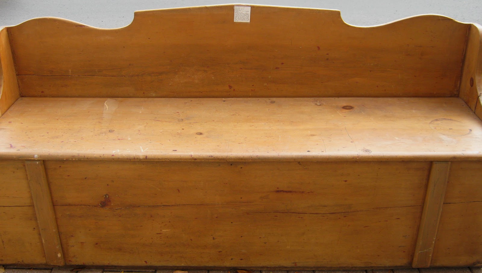 Funk & Gruven AZ circa 1845 PINE SETTLEBED WITH PROVENANCE PLUS!