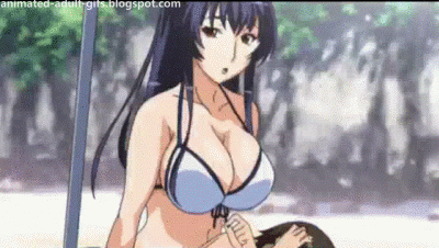 Huge Boobs Hentai Animated Gif - Blonde Blowjob Cumshot Huge tits: Big Anime Tits Pop Out - Adult Gif