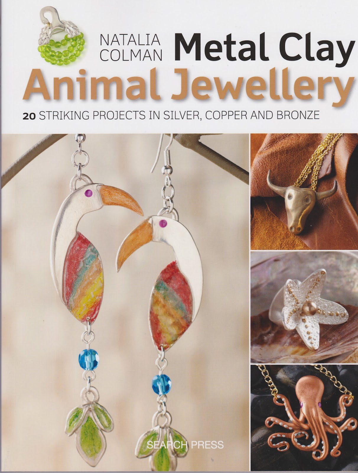 The Beading Library Book Review Metal Clay Animal Jewellery by