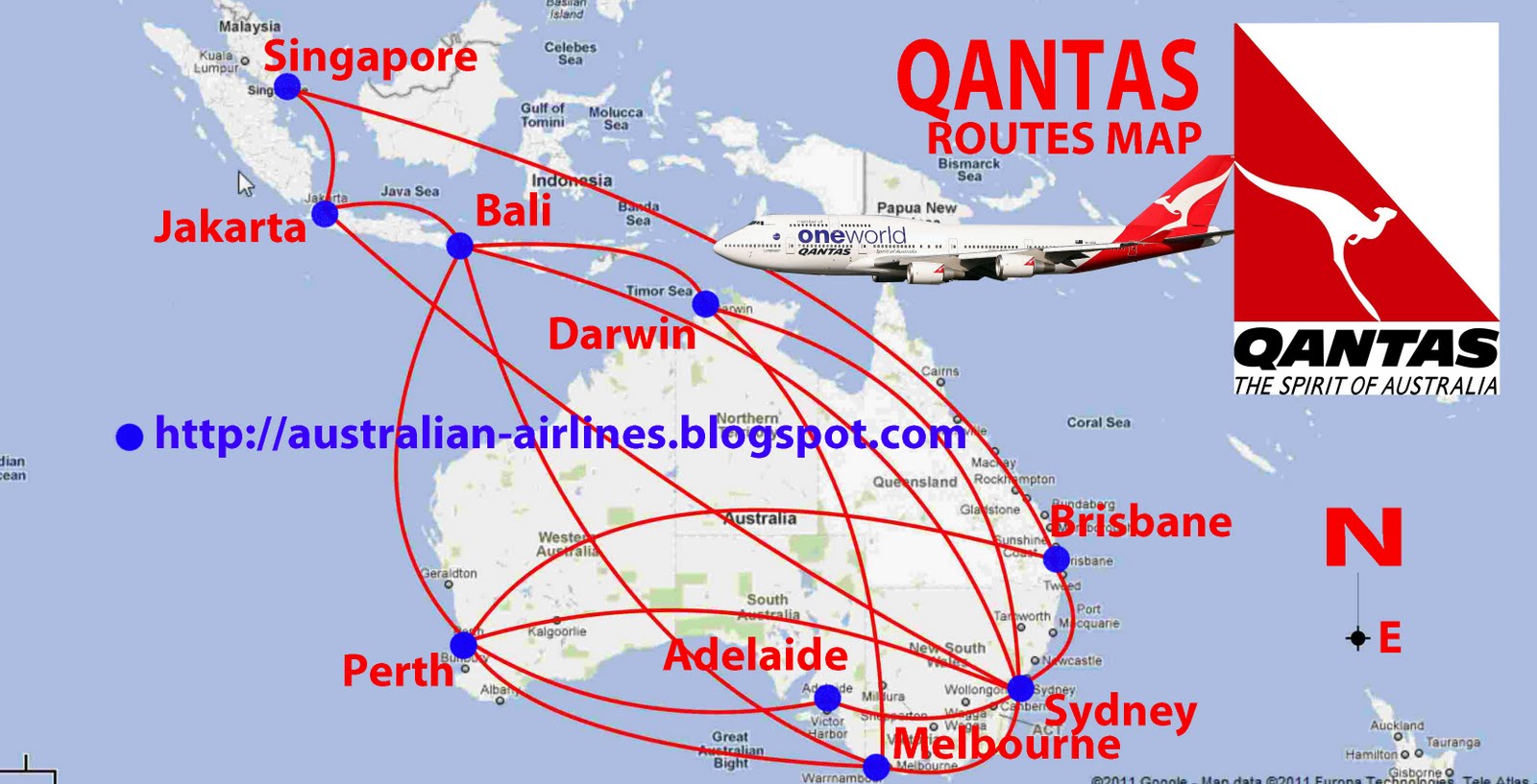 transportspot: Qantas in Indonesia