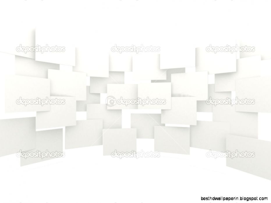 3D White Backgrounds with Designs