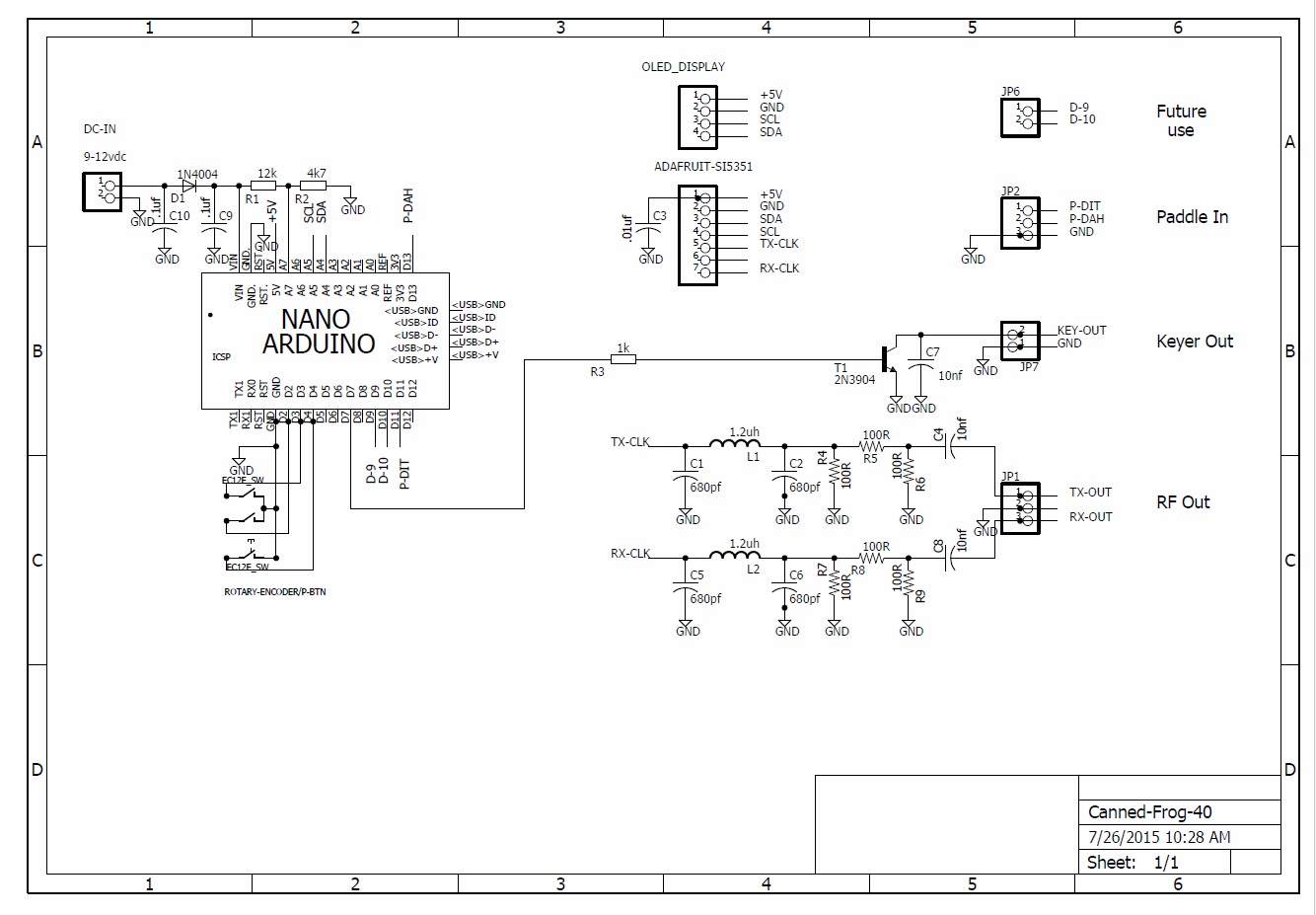 Электронная схема ar. Передатчик на si5351. Ардуино нано si5351. Si5351 схема включения. Генератор на si5351 и ардуино.