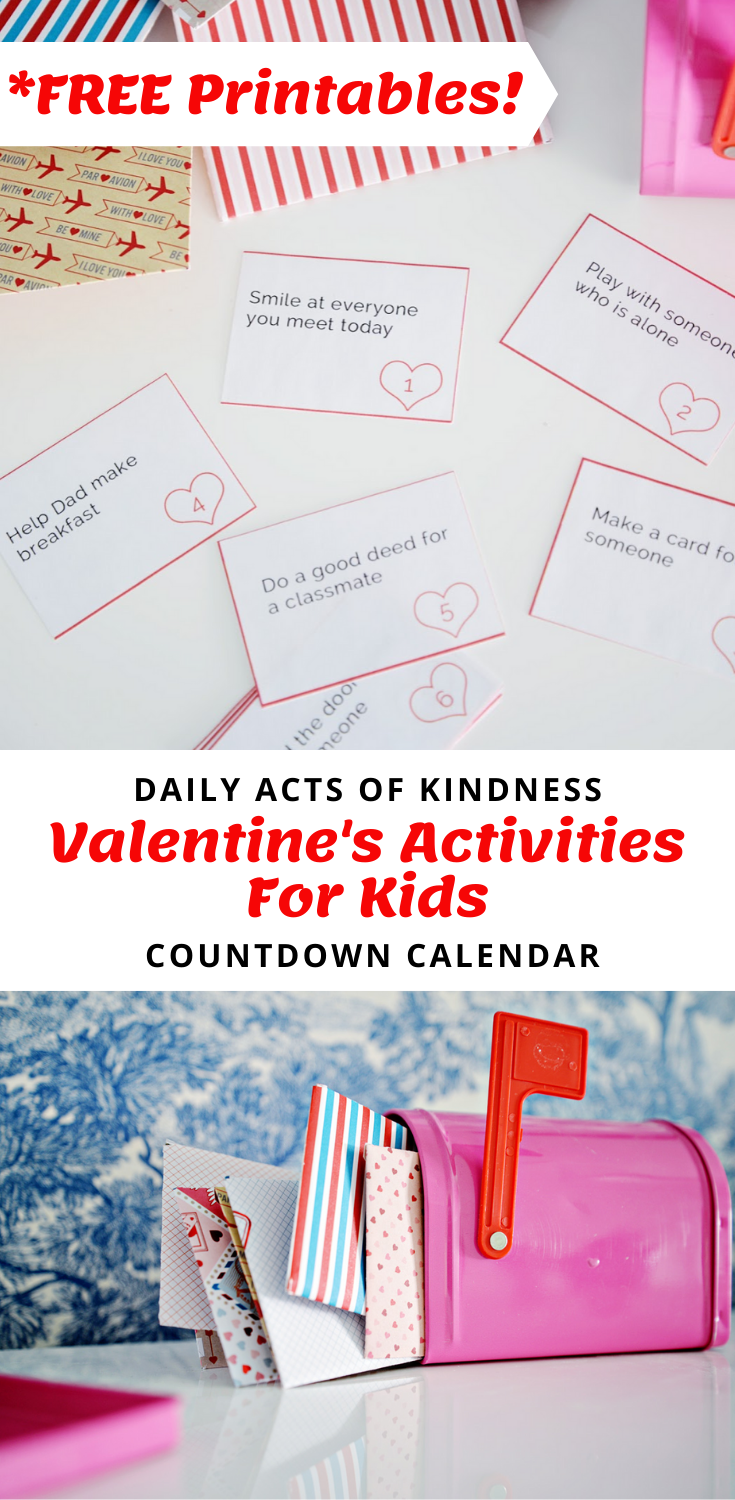 A Valentine's Day Kindness Countdown Calendar with Printables - Rambling  Renovators