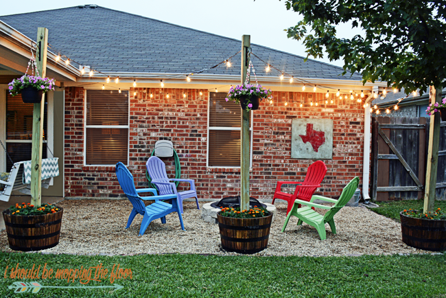 DIY Firepit Patio |i should be mopping the floor