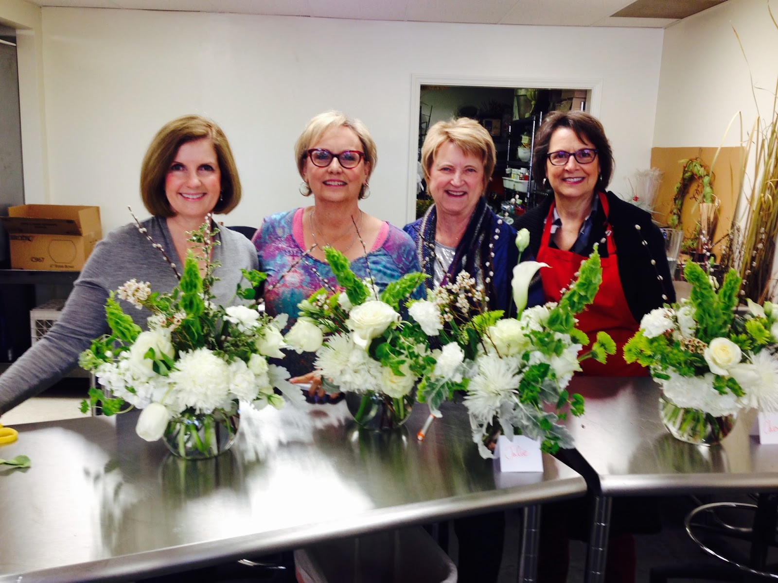 flower classroom Fresh Floral Design Class thru a Kansas City Groupon Deal