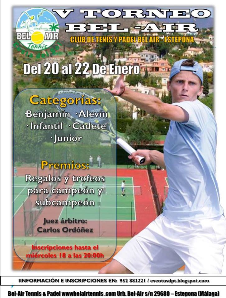 andatenis Imágenes de los campeones y subcampeones del "V Torneo Bel Air", Club de Tenis y