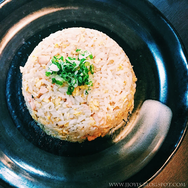 salmon garlic fried rice tenryu jap dining