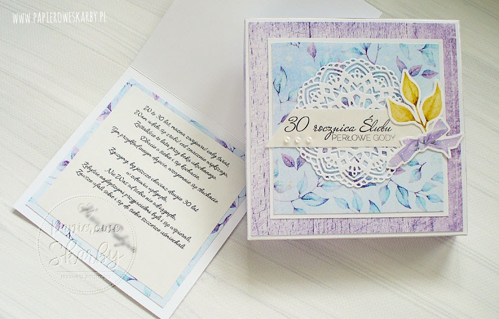 Perłowe Gody Elżbiety I Piotra Papierowe Skarby Scrapbooking