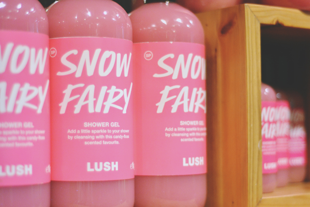 Big bottles of Snow Fairy