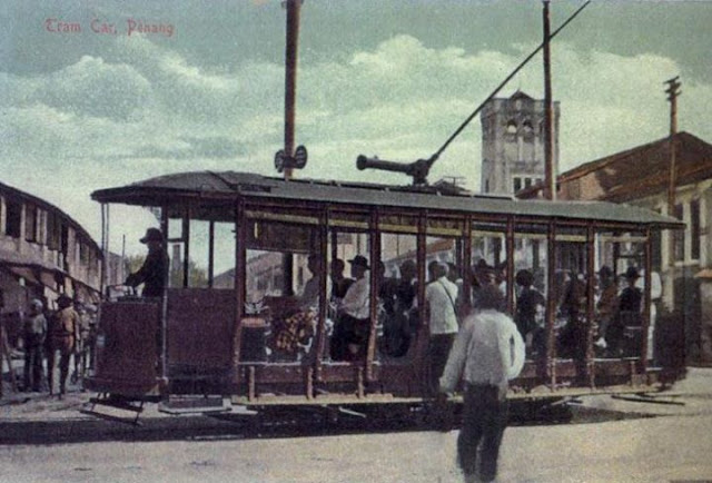 tram berkuasa wap di pulau pinang, pengangkutan awam pertama di pulau pinang, tram berkuasa wap di pulau pinang, penang first transportation, history of transportation in penang, sejarah pengangkutan awam pulau pinang, bas pertama di penang,