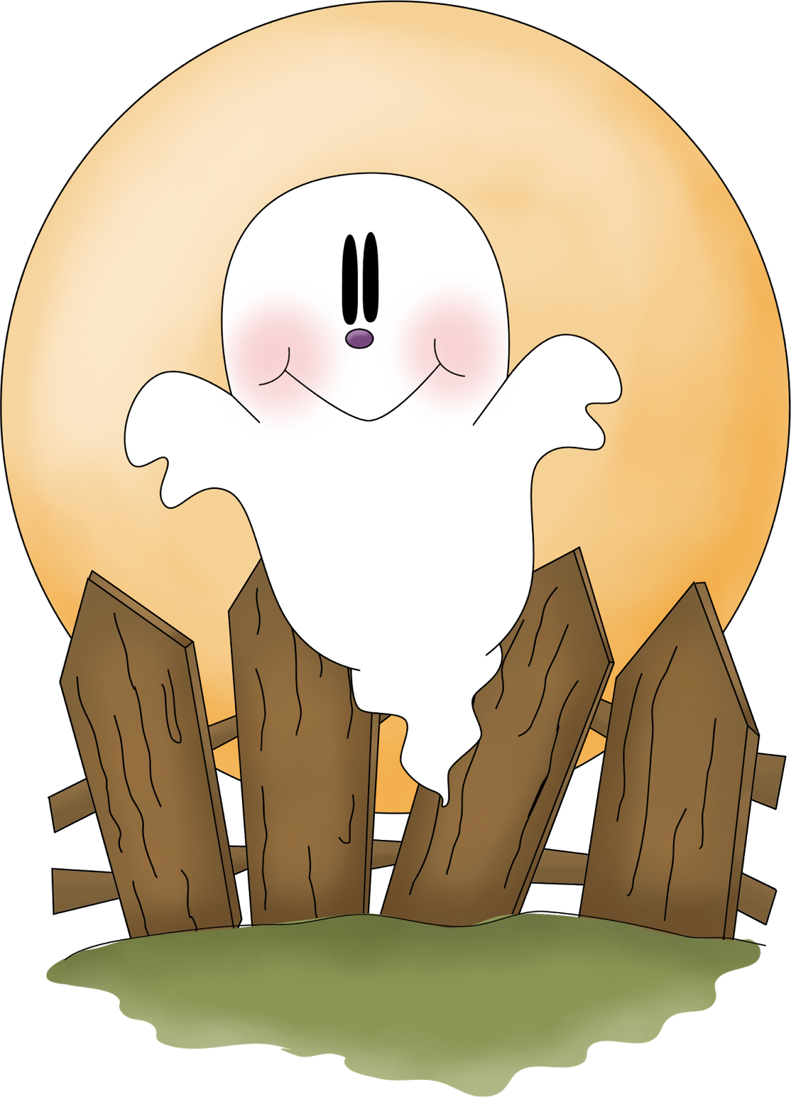 Halloween Ghosts Clipart. | Oh My Fiesta! in english